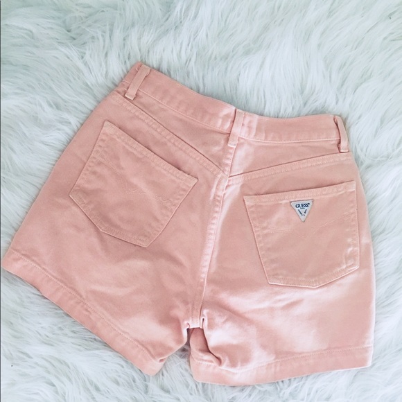Guess Pants - SOLD. Vintage peach Guess Jeans Shorts